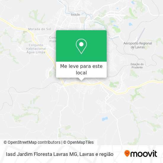 Iasd Jardim Floresta Lavras MG mapa