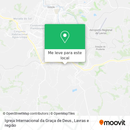 Igreja Internacional da Graça de Deus. mapa