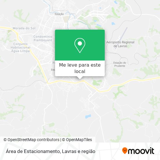 Área de Estacionamento mapa