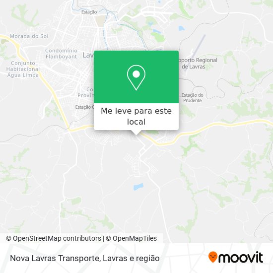 Nova Lavras Transporte mapa