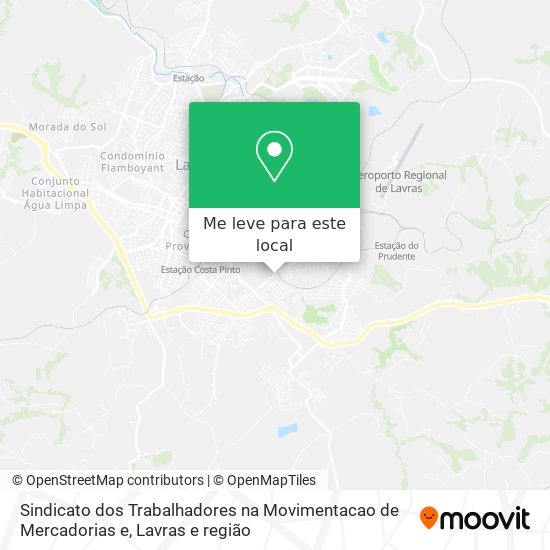 Sindicato dos Trabalhadores na Movimentacao de Mercadorias e mapa