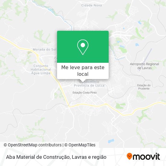 Aba Material de Construção mapa
