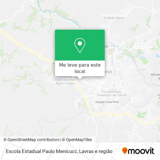 Escola Estadual Paulo Menicucc mapa