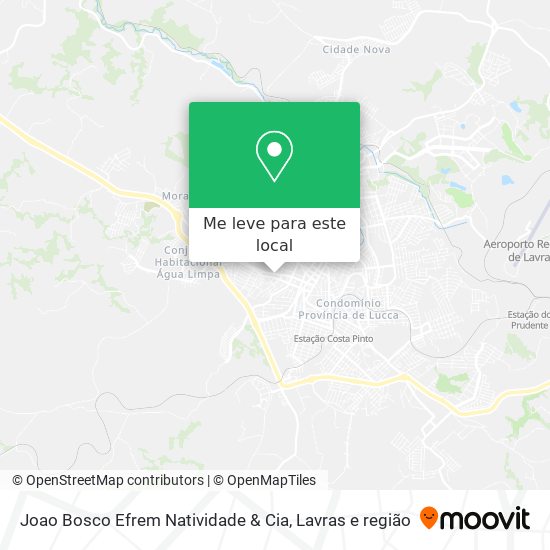 Joao Bosco Efrem Natividade & Cia mapa