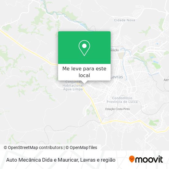 Auto Mecânica Dida e Mauricar mapa