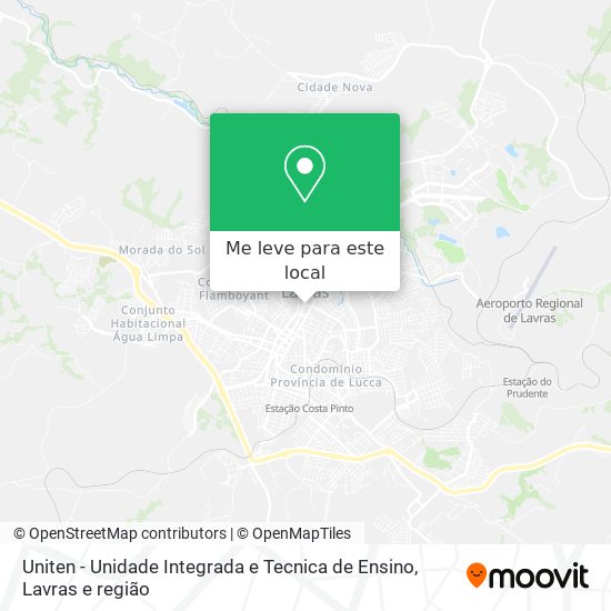 Uniten - Unidade Integrada e Tecnica de Ensino mapa