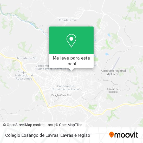 Colégio Losango de Lavras mapa