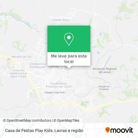 Casa de Festas Play Kids mapa