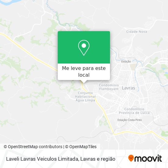 Laveli Lavras Veiculos Limitada mapa