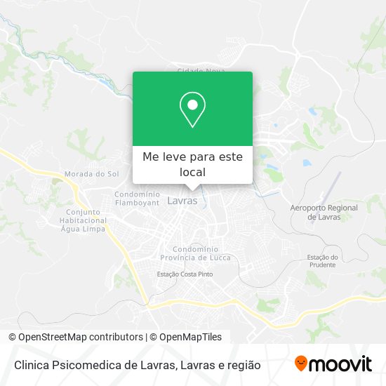 Clinica Psicomedica de Lavras mapa
