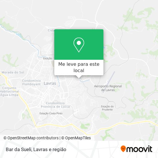 Bar da Sueli mapa