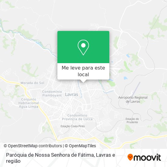 Paróquia de Nossa Senhora de Fátima mapa