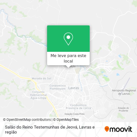 Salão do Reino Testemunhas de Jeová mapa