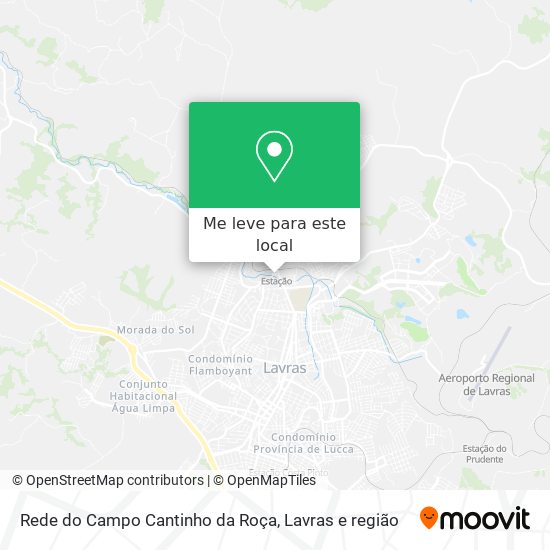 Rede do Campo Cantinho da Roça mapa