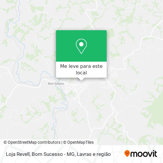 Loja Revell, Bom Sucesso - MG mapa