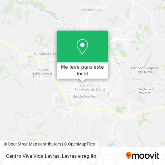 Centro Viva Vida Lavras mapa