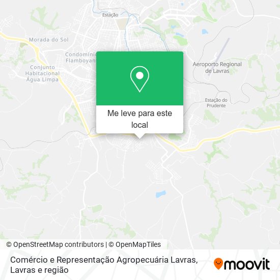 Comércio e Representação Agropecuária Lavras mapa