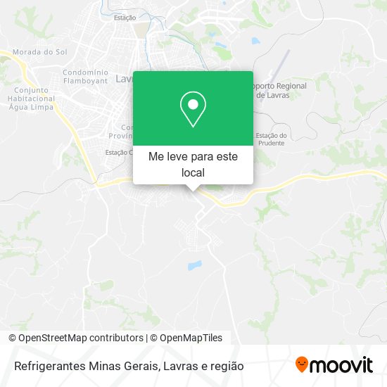 Refrigerantes Minas Gerais mapa