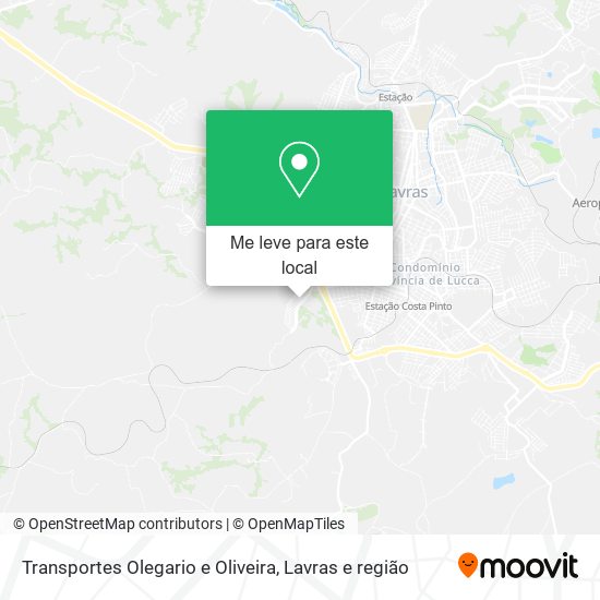 Transportes Olegario e Oliveira mapa