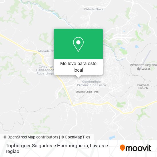 Topburguer Salgados e Hamburgueria mapa