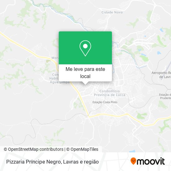 Pizzaria Príncipe Negro mapa