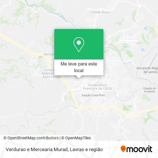 Verdurao e Mercearia Murad mapa