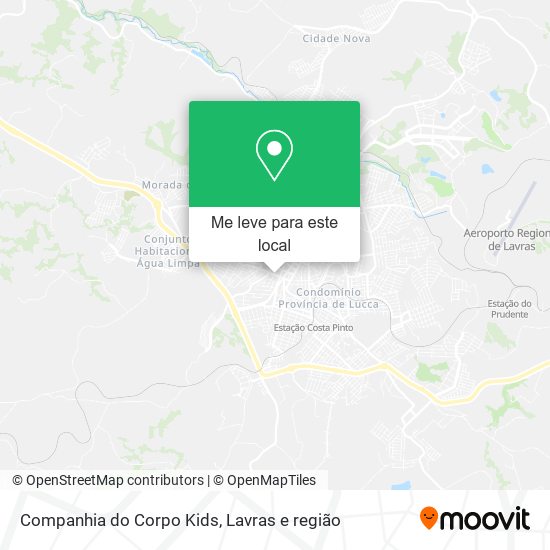 Companhia do Corpo Kids mapa