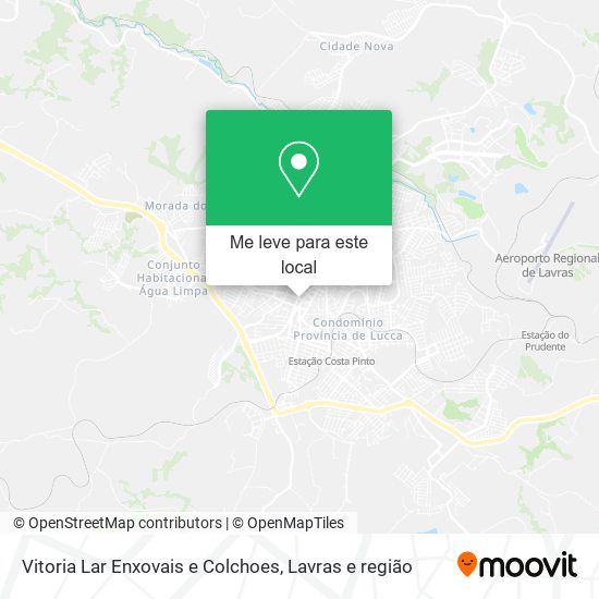 Vitoria Lar Enxovais e Colchoes mapa