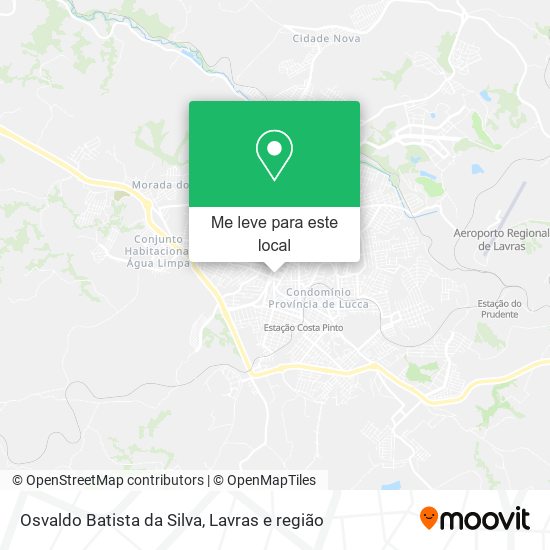 Osvaldo Batista da Silva mapa