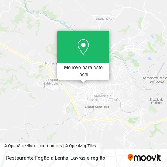 Restaurante Fogão a Lenha mapa