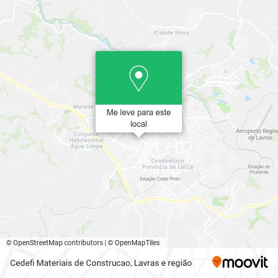 Cedefi Materiais de Construcao mapa