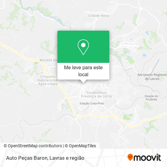 Auto Peças Baron mapa