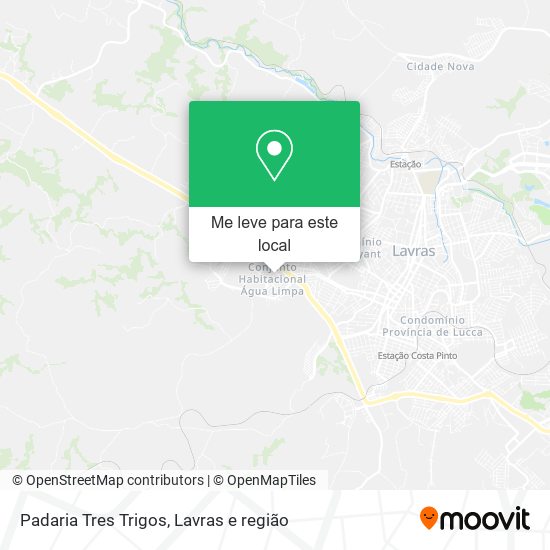 Padaria Tres Trigos mapa