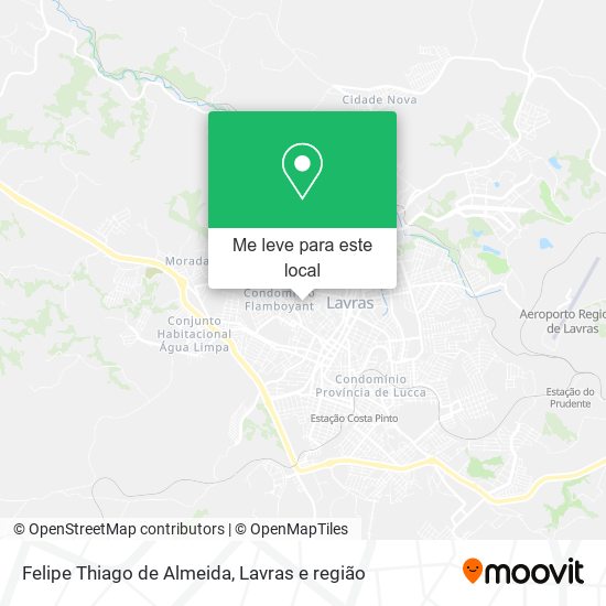 Felipe Thiago de Almeida mapa