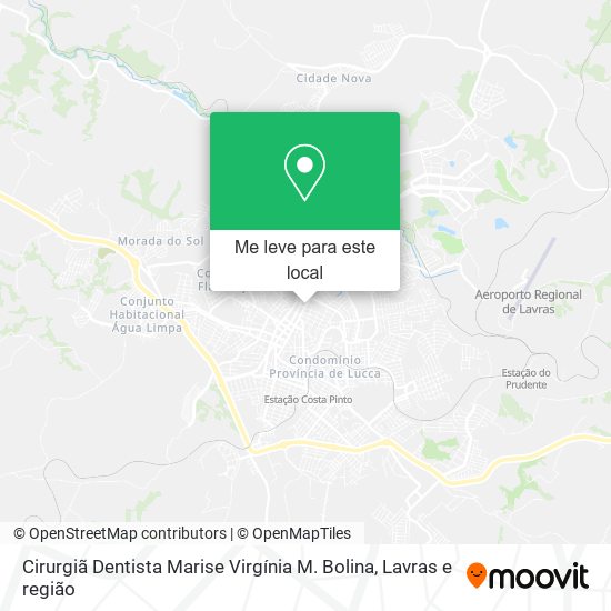 Cirurgiã Dentista Marise Virgínia M. Bolina mapa