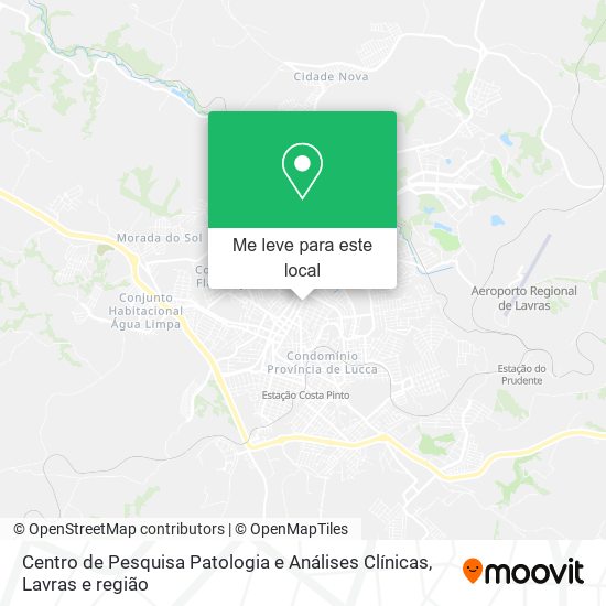 Centro de Pesquisa Patologia e Análises Clínicas mapa