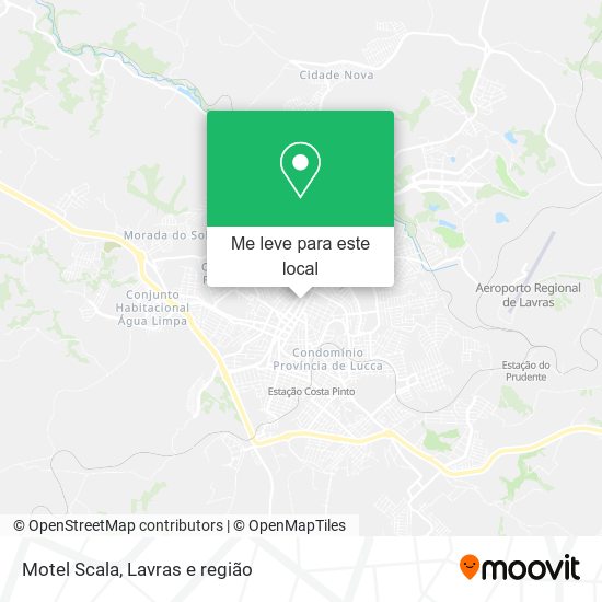 Motel Scala mapa