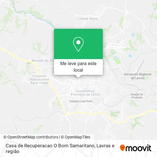 Casa de Recuperacao O Bom Samaritano mapa