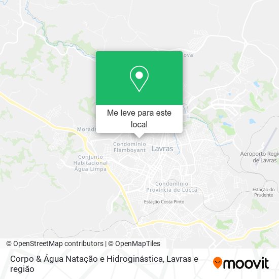 Corpo & Água Natação e Hidroginástica mapa