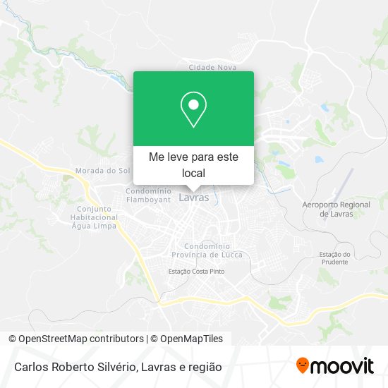 Carlos Roberto Silvério mapa