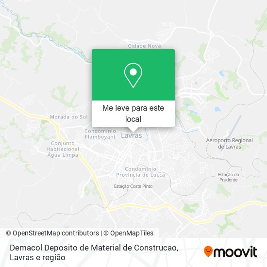 Demacol Deposito de Material de Construcao mapa