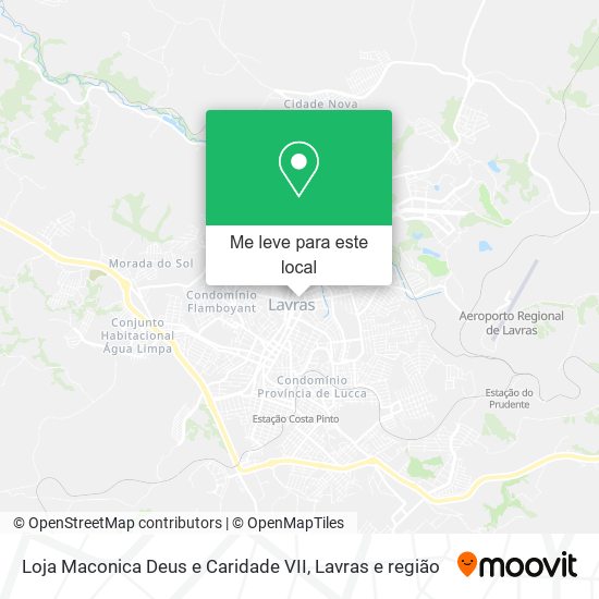 Loja Maconica Deus e Caridade VII mapa