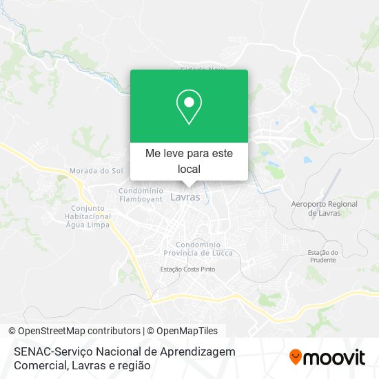 SENAC-Serviço Nacional de Aprendizagem Comercial mapa