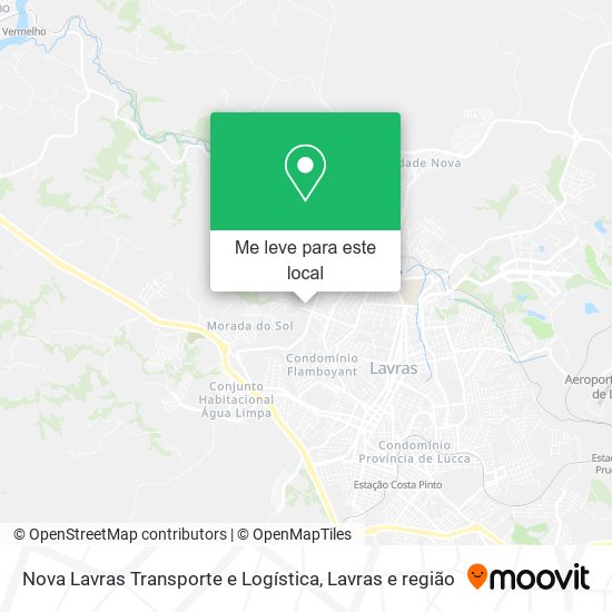 Nova Lavras Transporte e Logística mapa
