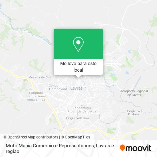 Moto Mania Comercio e Representacoes mapa