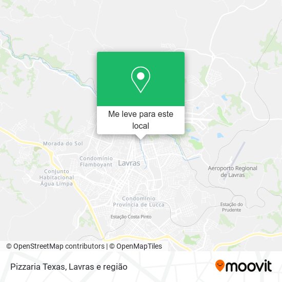 Pizzaria Texas mapa