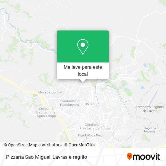 Pizzaria Sao Miguel mapa