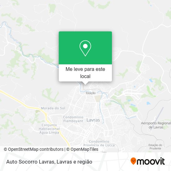 Auto Socorro Lavras mapa