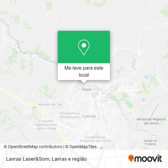 Lavras Laser&Som mapa