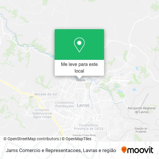 Jams Comercio e Representacoes mapa